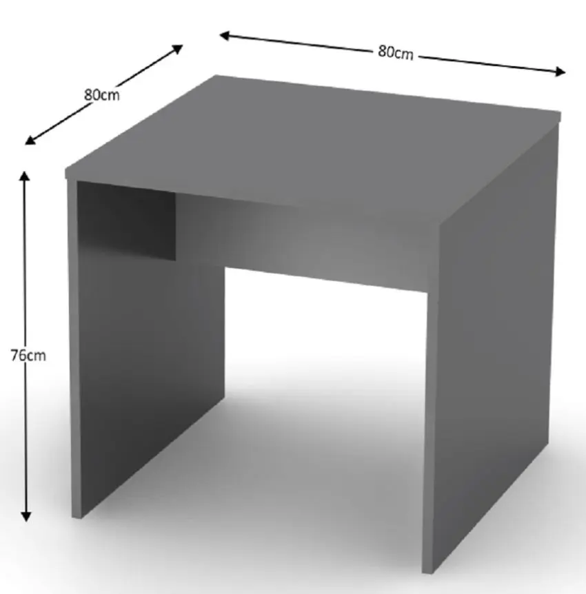 Masa de birou Tempo Kondela Rioma New Typ 17 (Graphite/White)