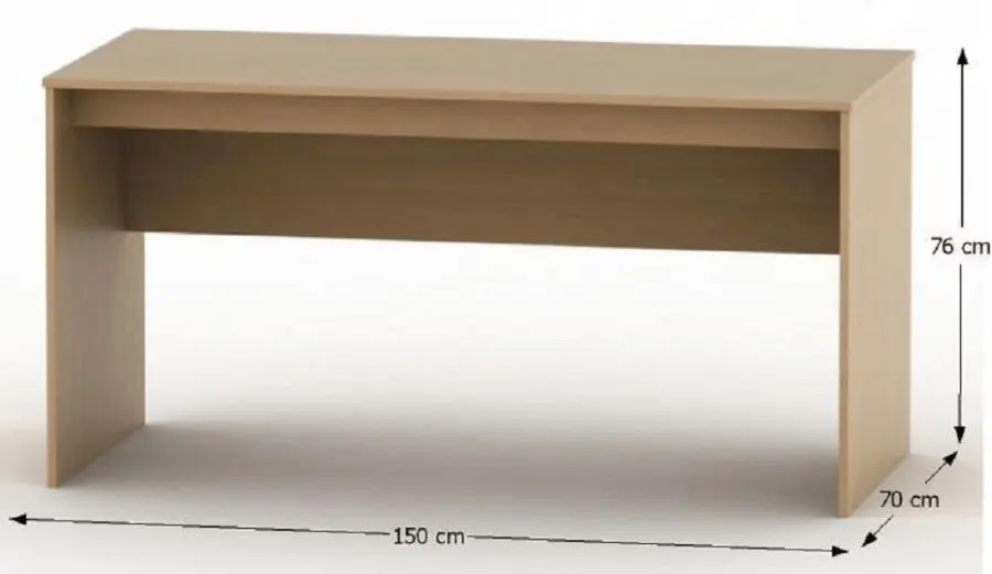 Masa de birou Mobhaus Tempo Asistent New 020 PI 150 (Beech) - 2
