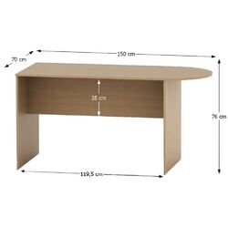 Письменный стол Mobhaus Tempo Asistent New 022 150 (Beech) Thumb