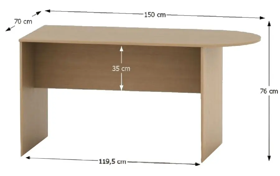 Письменный стол Mobhaus Tempo Asistent New 022 150 (Beech) - 4