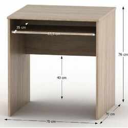 Masa pentru calcucator Mobhaus Tempo Asistent New 023 (Sonoma Oak) Thumb