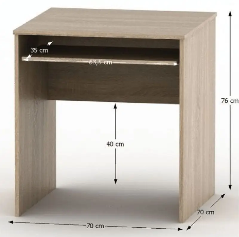 Masa pentru calcucator Mobhaus Tempo Asistent New 023 (Sonoma Oak)