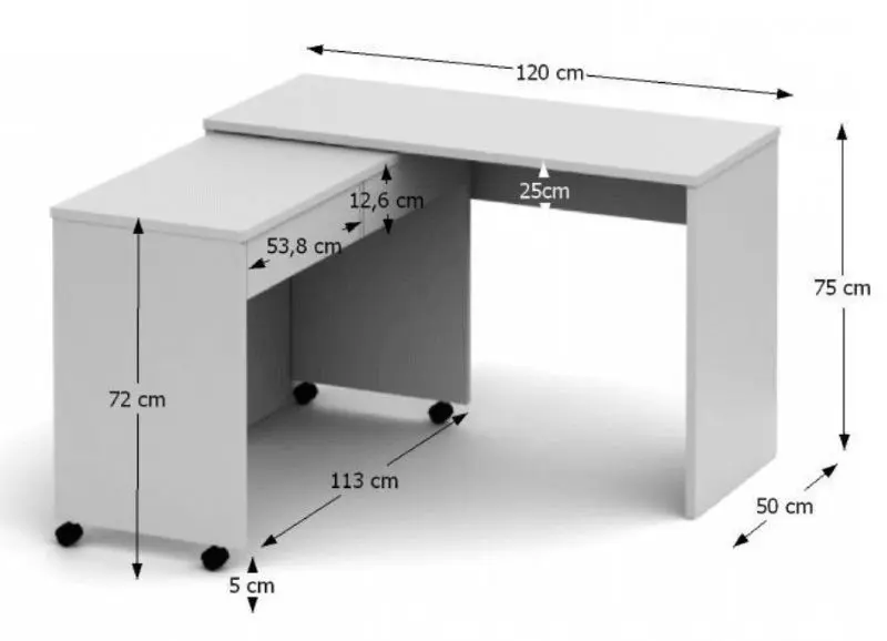 Masa de birou Mobhaus Versal New (White) - 4