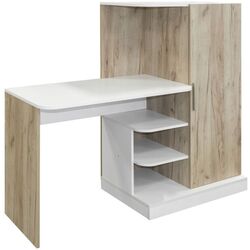 Письменный стол Mobi Лайт 03.247 (Белый Премиум/Дуб Крафт Серый)