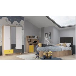 Masa de birou ModaLife Hera Artemis 120 (Atlantic Pine Canyon/Yellow) Thumb