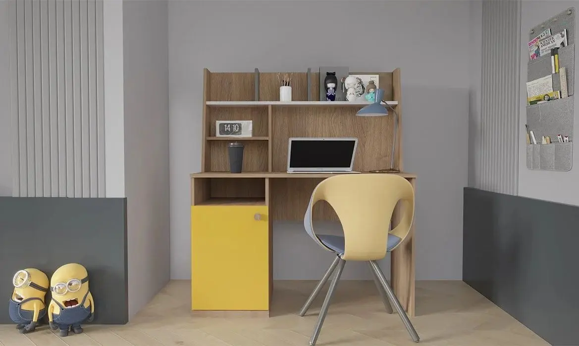 Masa de birou ModaLife Hera Artemis 120 (Atlantic Pine Canyon/Yellow)