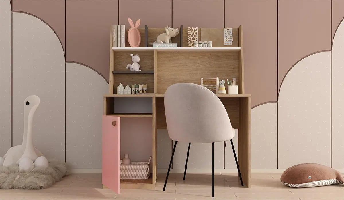 Masa de birou ModaLife Hera Venus 120 (Atlantic Pine Canyon/Pink)