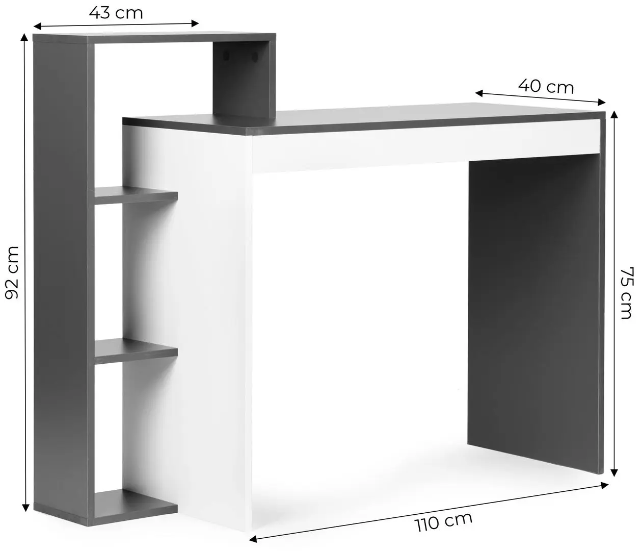 Письменный стол Modern Home CHDK07-DG (White/Grey)