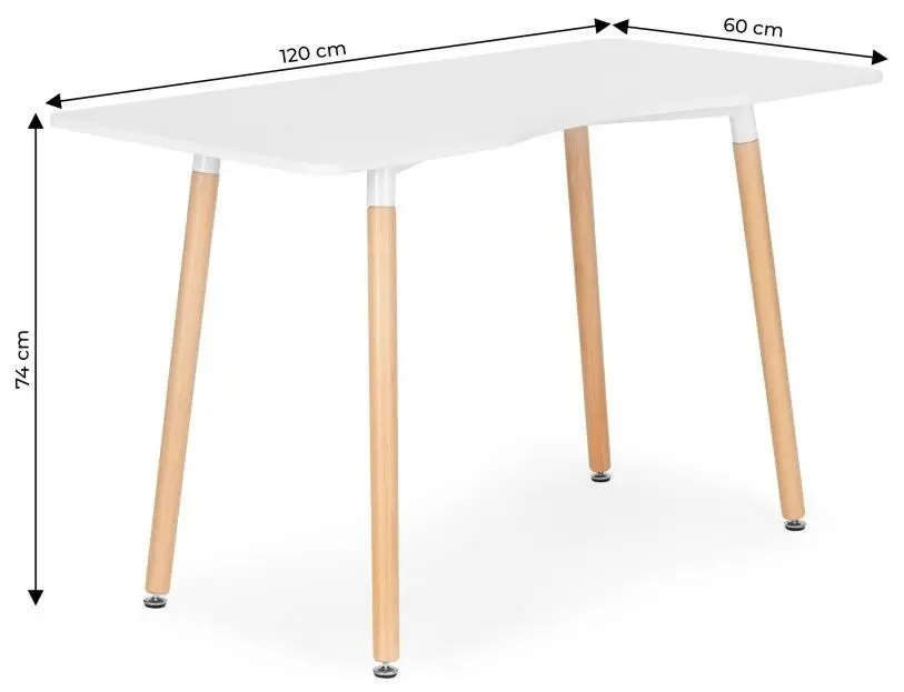 Masa de birou Modern Home KJOD-01 (White/Oak)