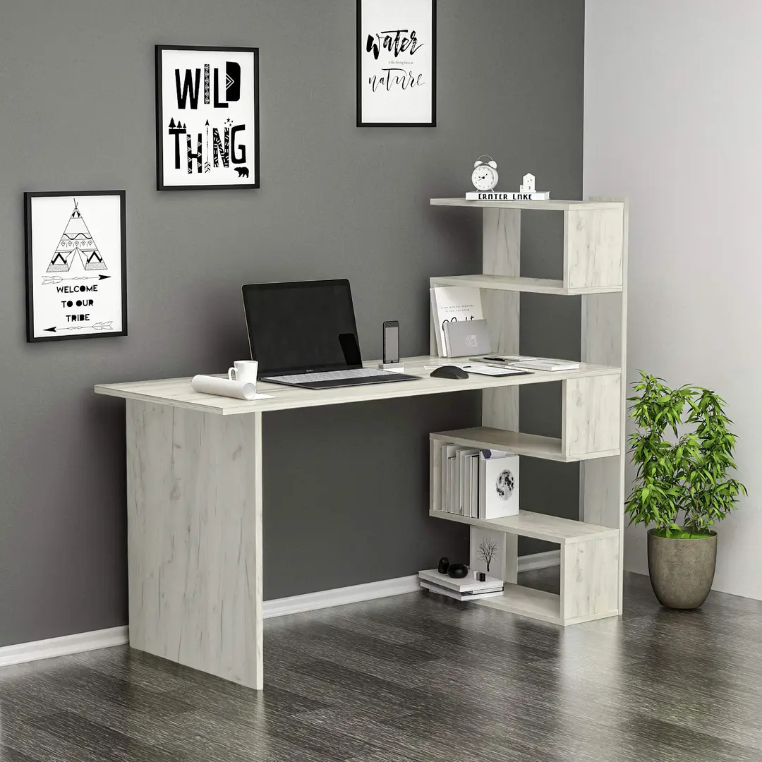 Письменный стол Modern Komfi 1 142cm (Craft Oak White)