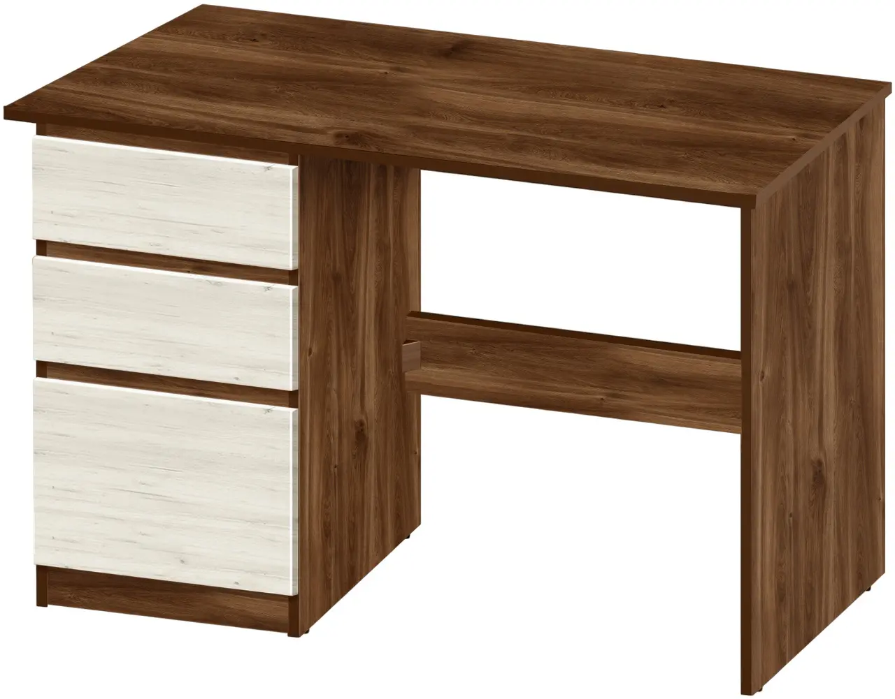 Masa de birou Modern Komfi 2 120cm (Brandy Castello Oak/Craft Oak White)