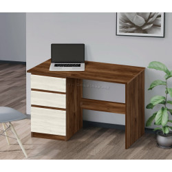 Masa de birou Modern Komfi 2 120cm (Brandy Castello Oak/Craft Oak White)