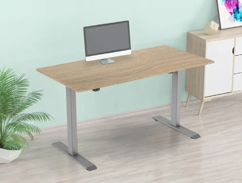 Masa de birou ET114 SL (Natural/Metallic)