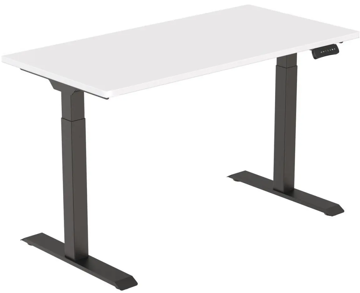 Masa de birou reglabila ET123 BL (White/Black)