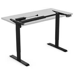 Masa de birou reglabila ET123 BL (White/Black) Thumb