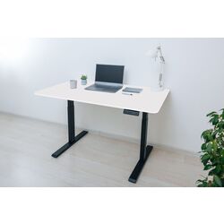 Masa de birou reglabila ET123 BL (White/Black)