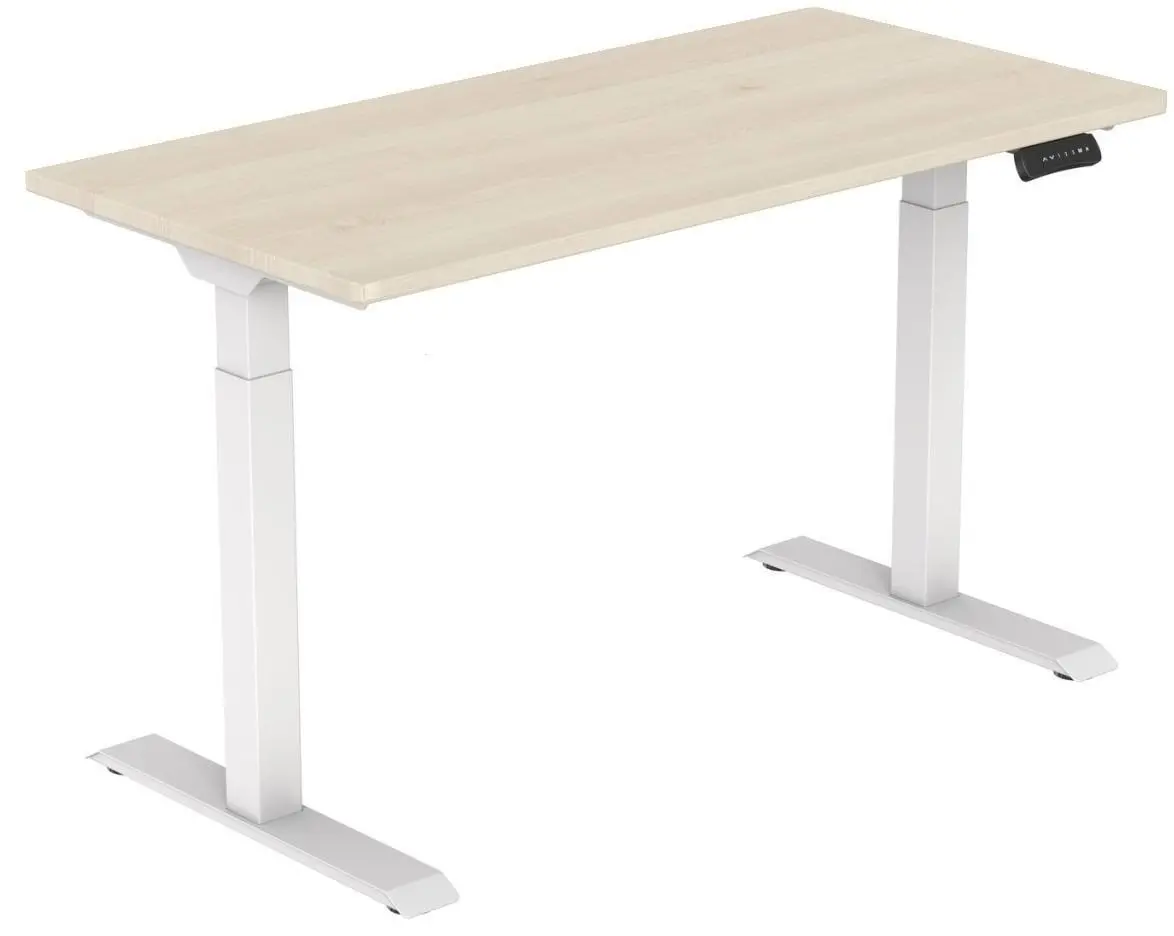 Masa de birou reglabila ET123 WH (White/Pine)