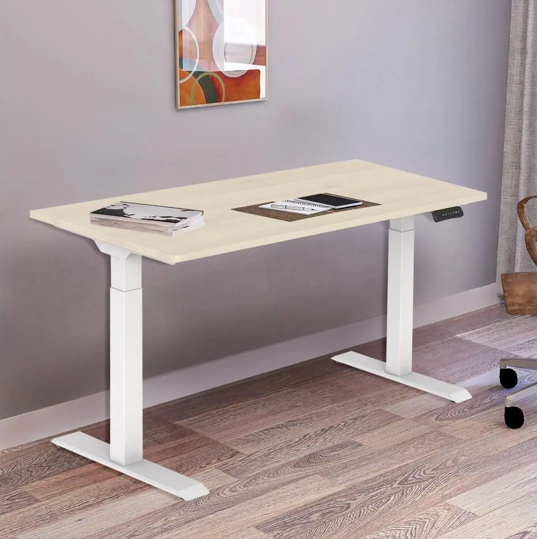 Masa de birou reglabila ET123 WH (White/Pine)