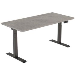 Masa de birou reglabila Flexispot ET223 BL (Black/Concrete) Thumb