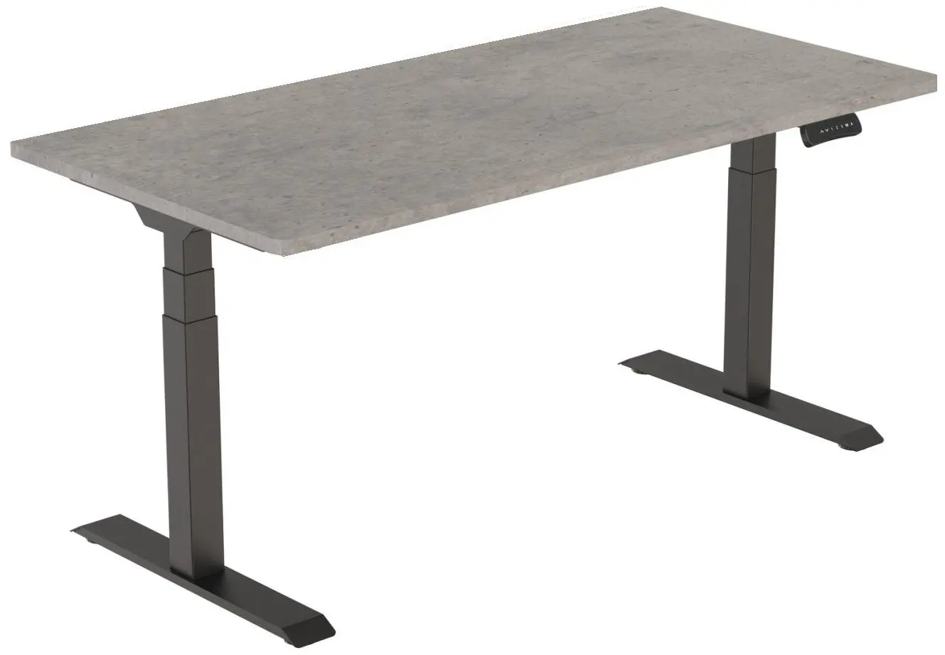 Masa de birou reglabila Flexispot ET223 BL (Black/Concrete)