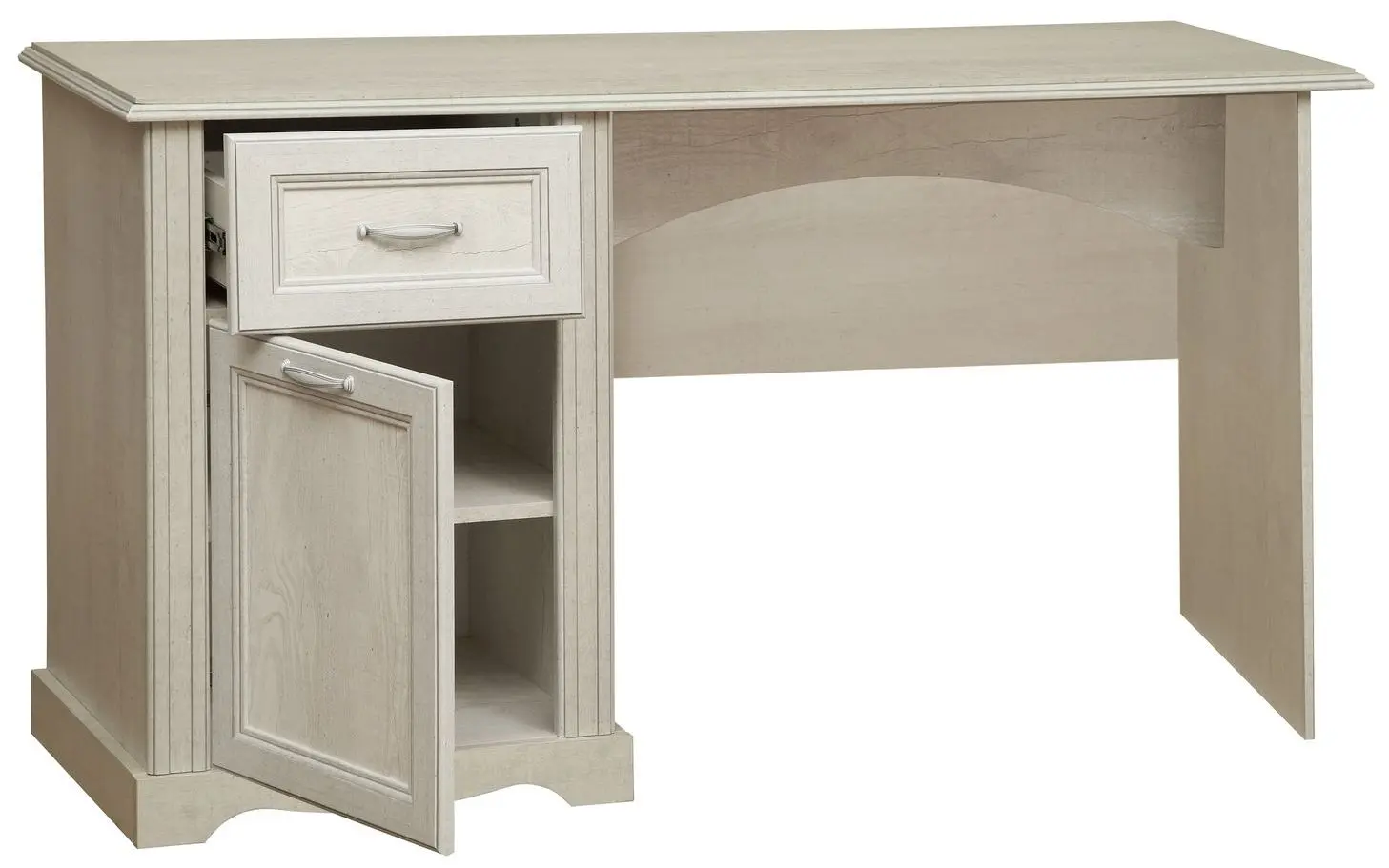 Masa de birou Олмеко Soho 32.29 (Pine Concrete White/Pine Concrete Patina)