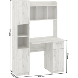 Письменный стол Пехотин Eridan (White Craft Oak) Thumb