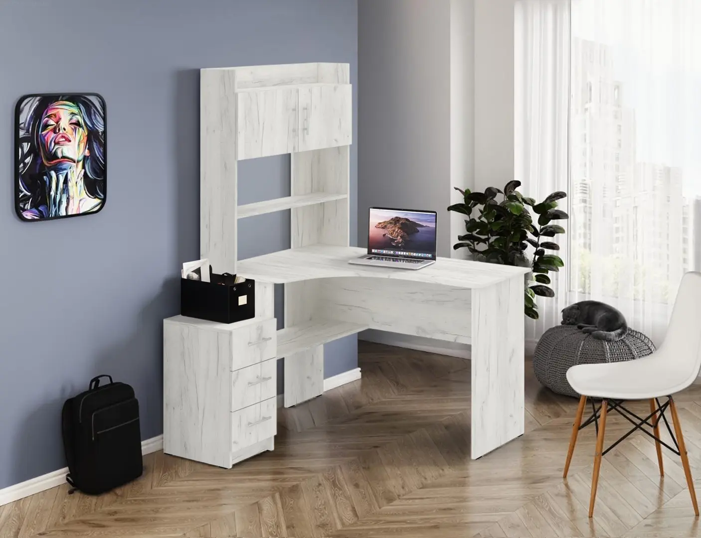 Письменный стол Пехотин Forvard (White Craft Oak)