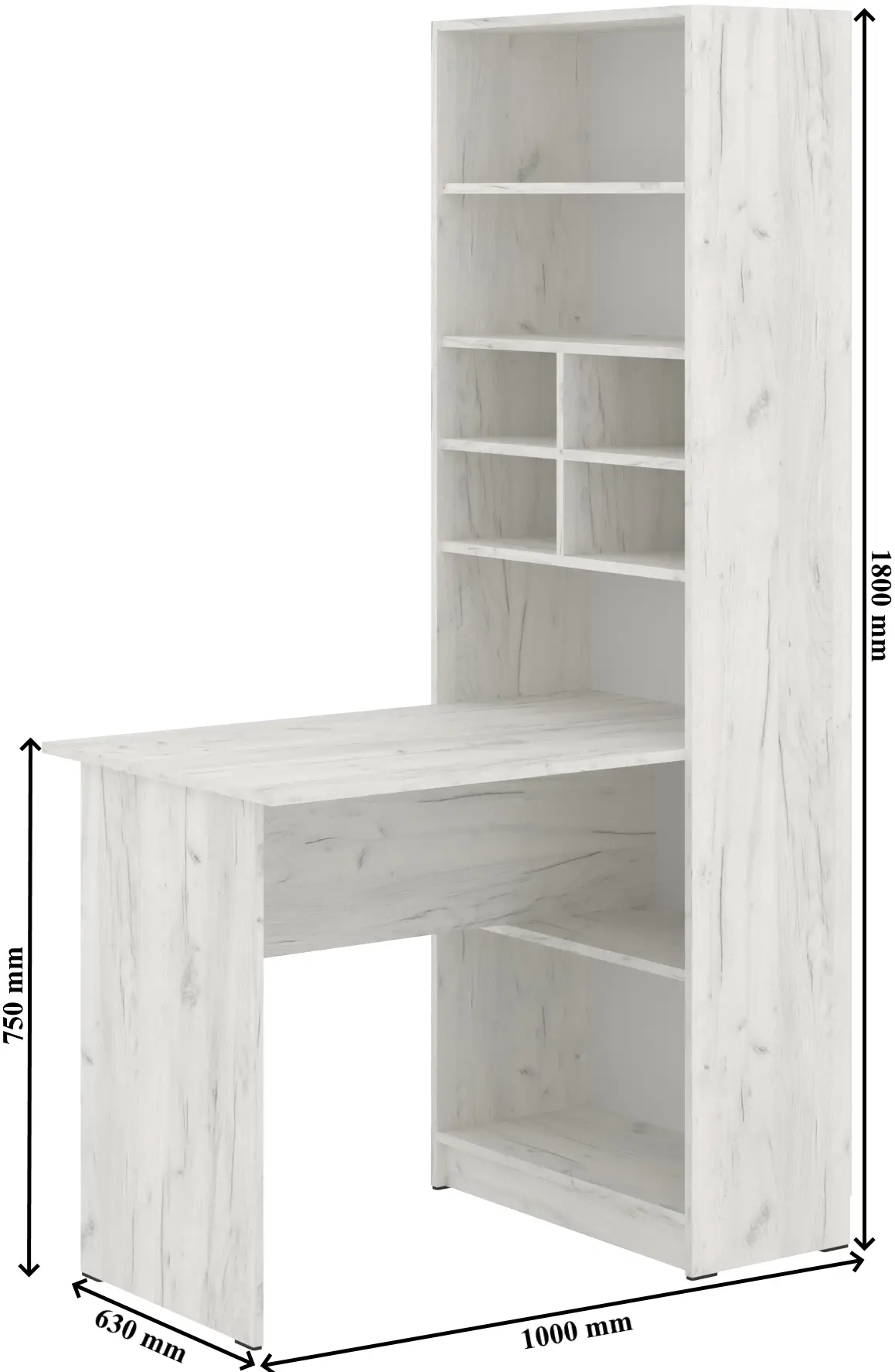 Письменный стол Пехотин Integral (White Craft Oak)