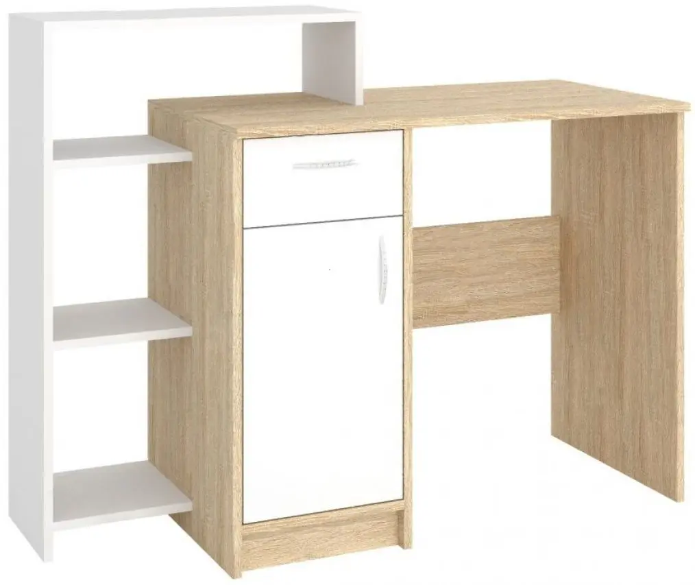 Masa de birou Пехотин Kredo (Sonoma Oak/White)