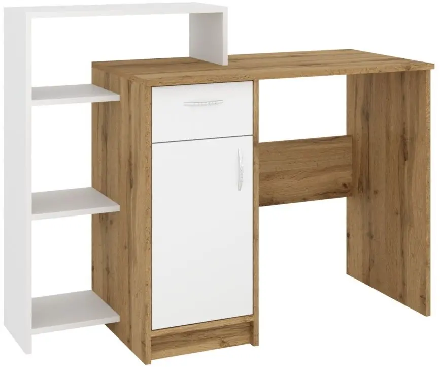 Masa de birou Пехотин Kredo (Tahoe Oak/White)