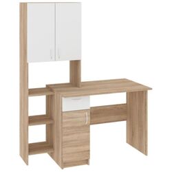 Письменный стол Пехотин Меридиан (Дуб Сонома/Белый) Thumb