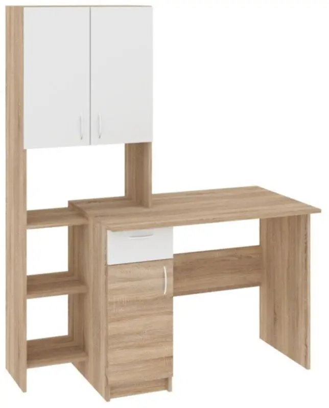 Письменный стол Пехотин Меридиан (Дуб Сонома/Белый)