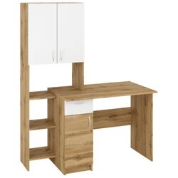 Masa de birou Пехотин Merydyan (Tahoe Oak/White) Thumb