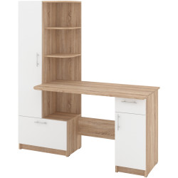 Masa de birou Пехотин Sans stanga (Sonoma Oak/White) Thumb