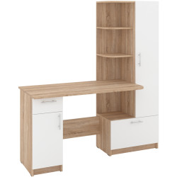 Письменный стол Пехотин Sans правый (Sonoma Oak/White) Thumb