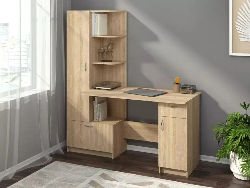 Masa de birou Пехотин Shans (Sonoma Oak)