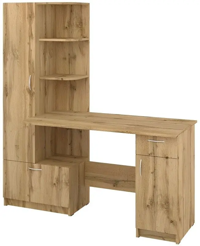 Письменный стол Пехотин Шанс левый (Дуб Тахо)