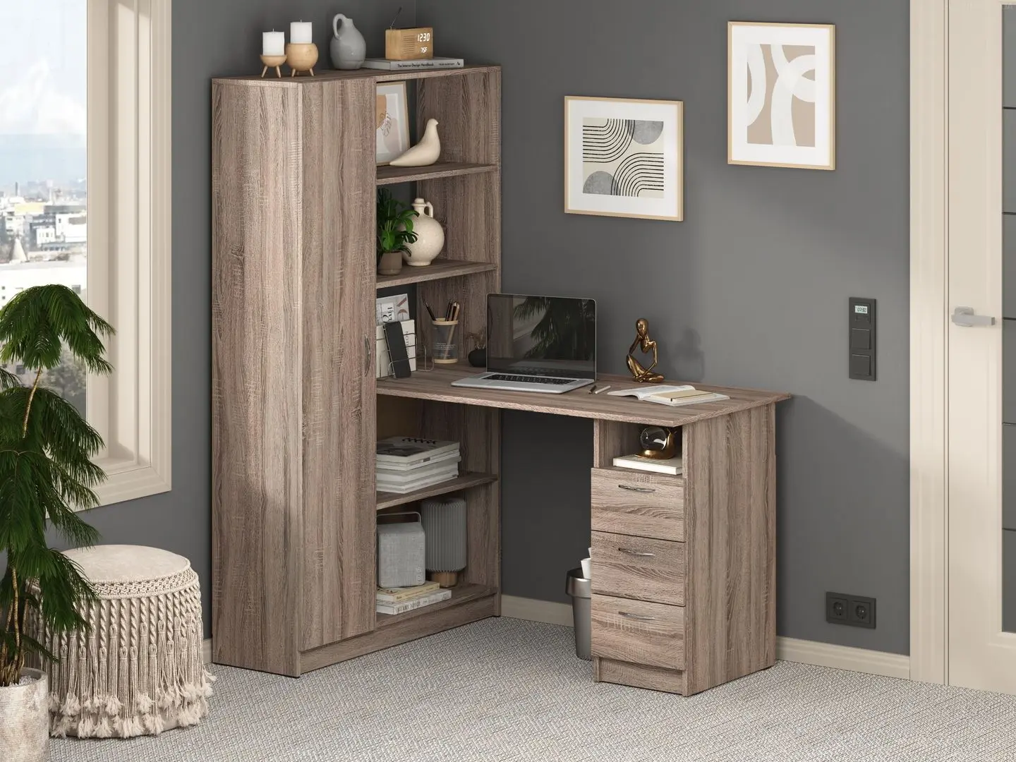 Письменный стол Пехотин Спектр (Трюфель)