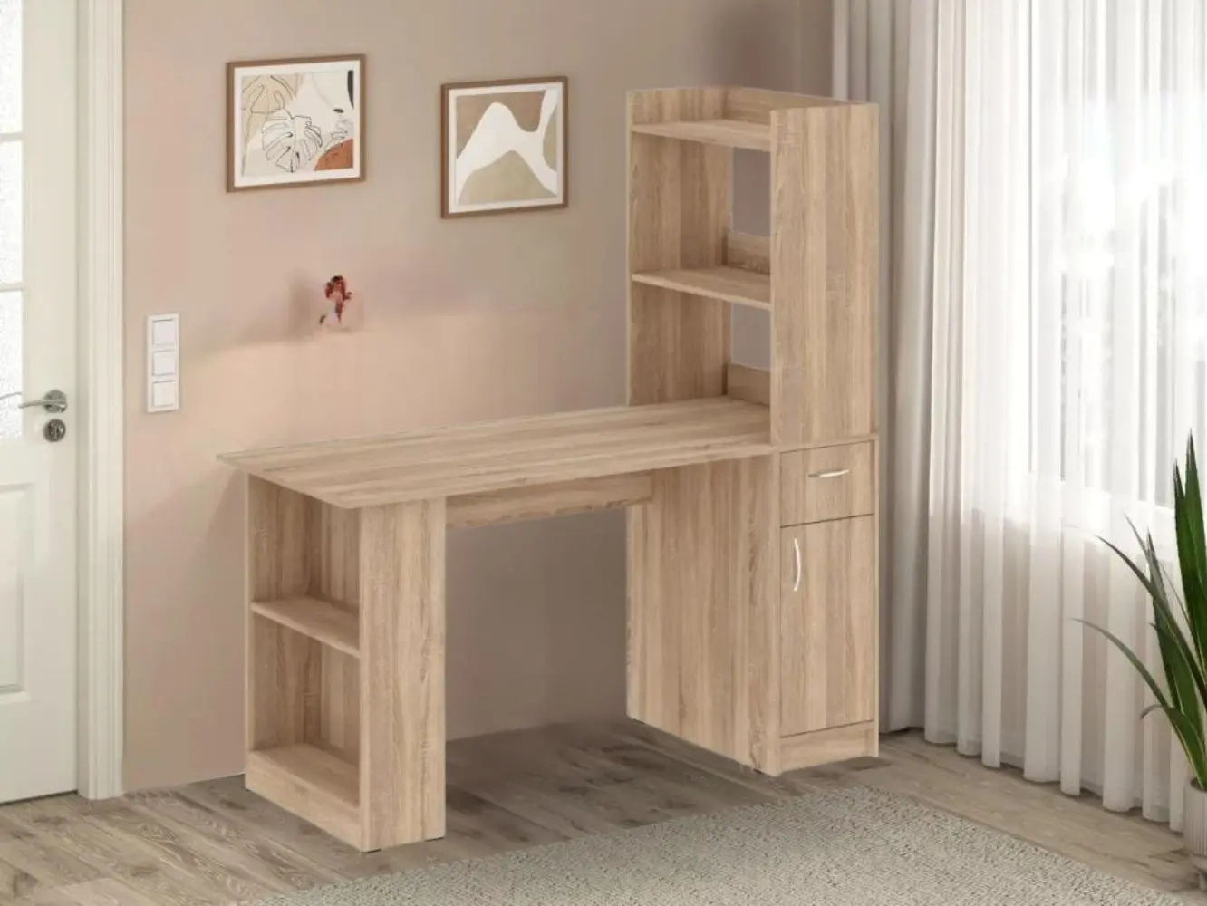 Masa de birou Пехотин Stylus (Sonoma Oak)