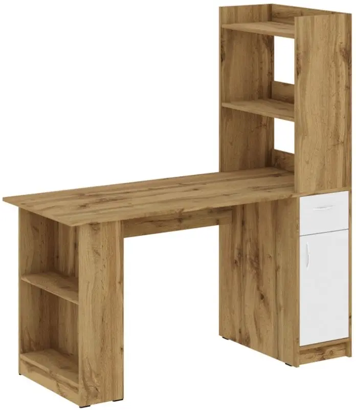 Masa de birou Пехотин Stilus (Tahoe Oak/White)