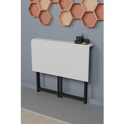 Masa plianta de birou Prestige 50x80x72 Foldable (White/Black) Thumb
