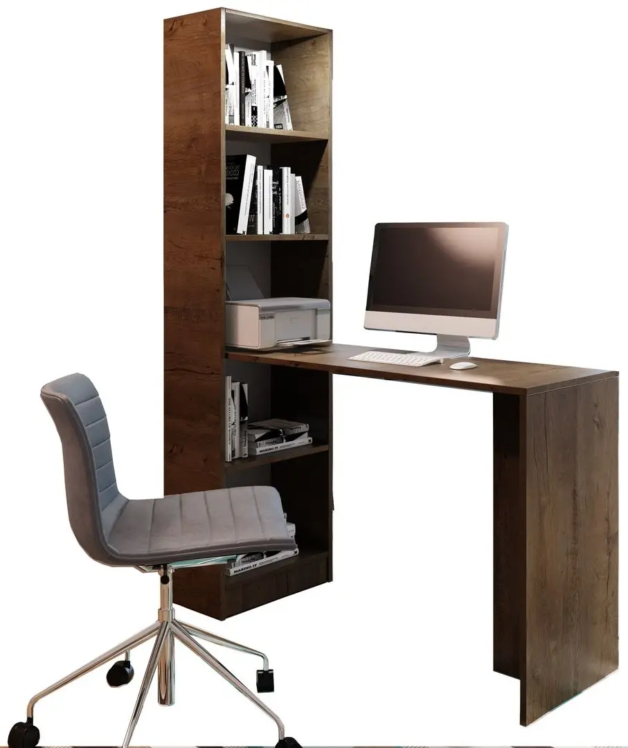 Masa de birou Prime Furniture B-1 50x125x183 cm (Dark Ash)