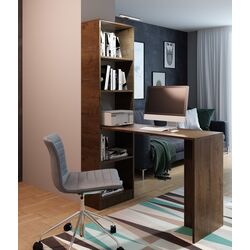 Masa de birou Prime Furniture B-1 50x125x183 cm (Dark Ash)