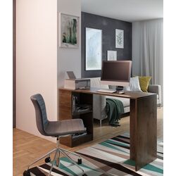 Masa de birou Prime Furniture B-2 Mini (Dark Ash)