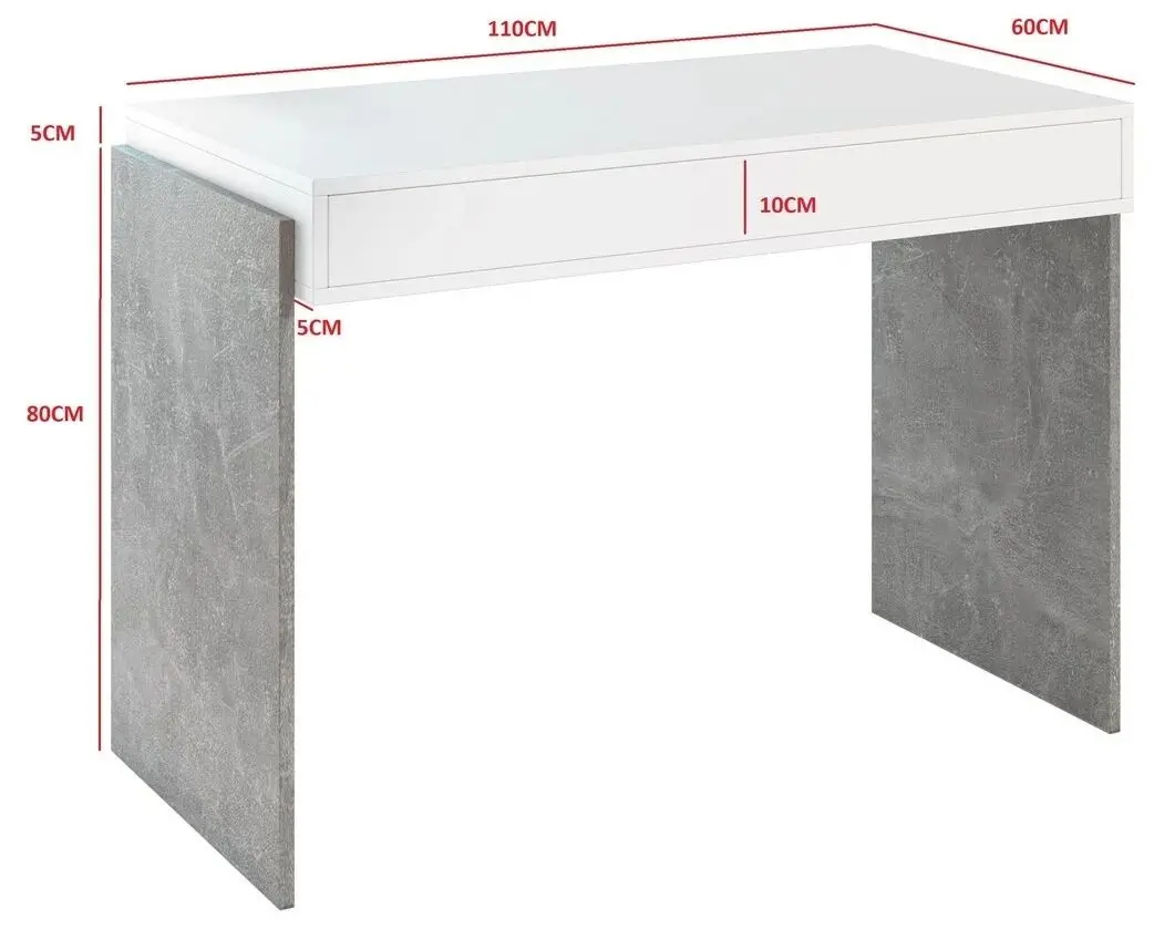 Masa de birou Prospero Zahara (Black/Colonial Grange Oak)