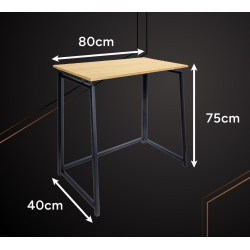 Masa pliabila Ruhhy 26116 (Black/Natural) Thumb