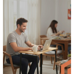 Masa pliabila Ruhhy 26116 (Black/Natural) Thumb