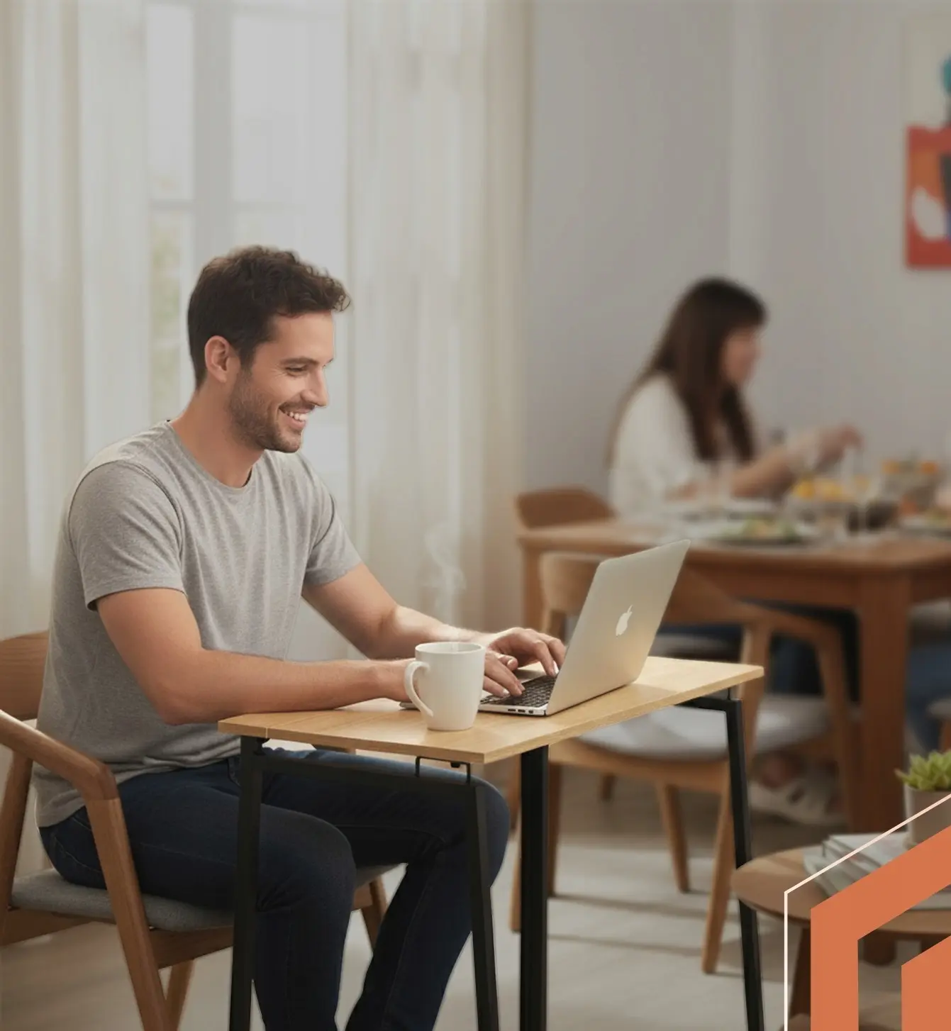 Masa pliabila Ruhhy 26116 (Black/Natural) - 6