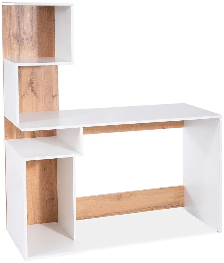 Компьюьерный стол Signal B-007 (White Matt/Wotan Oak)