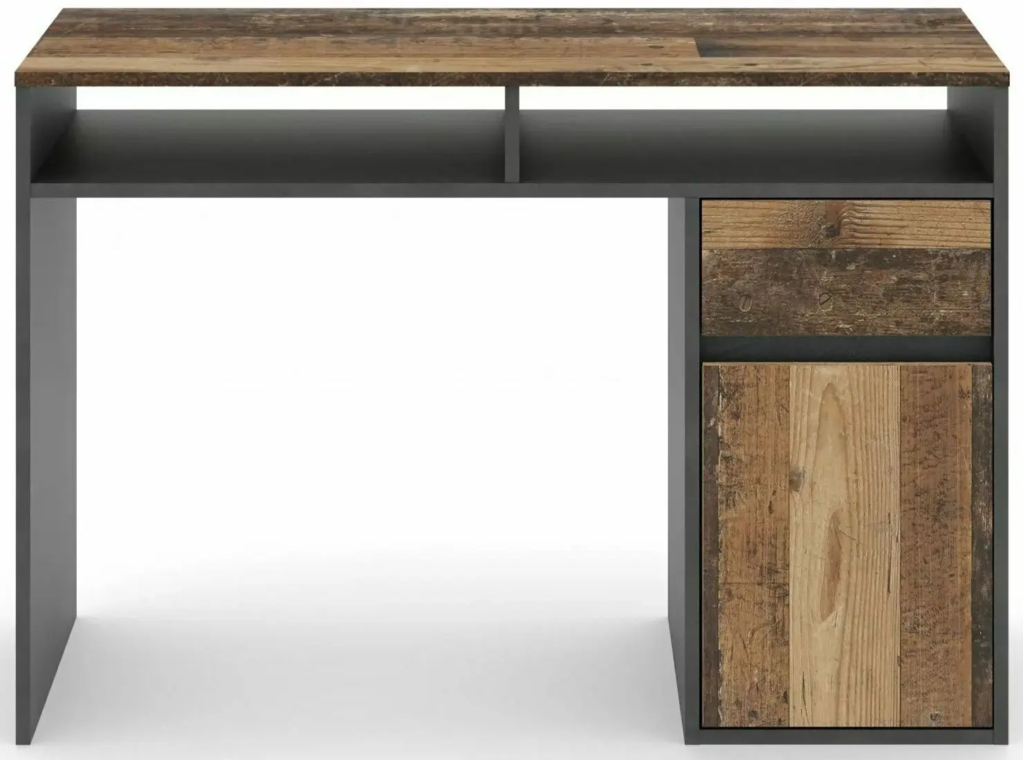 Masa de birou Signal B-012 (Old Wood/ Matera Dark Grey)